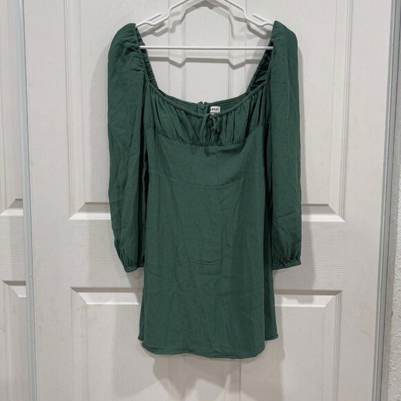 Sunday Best Delilah‎ Long sleeve Green Dress Short Aritzia Wilfred - Picture 2 of 8
